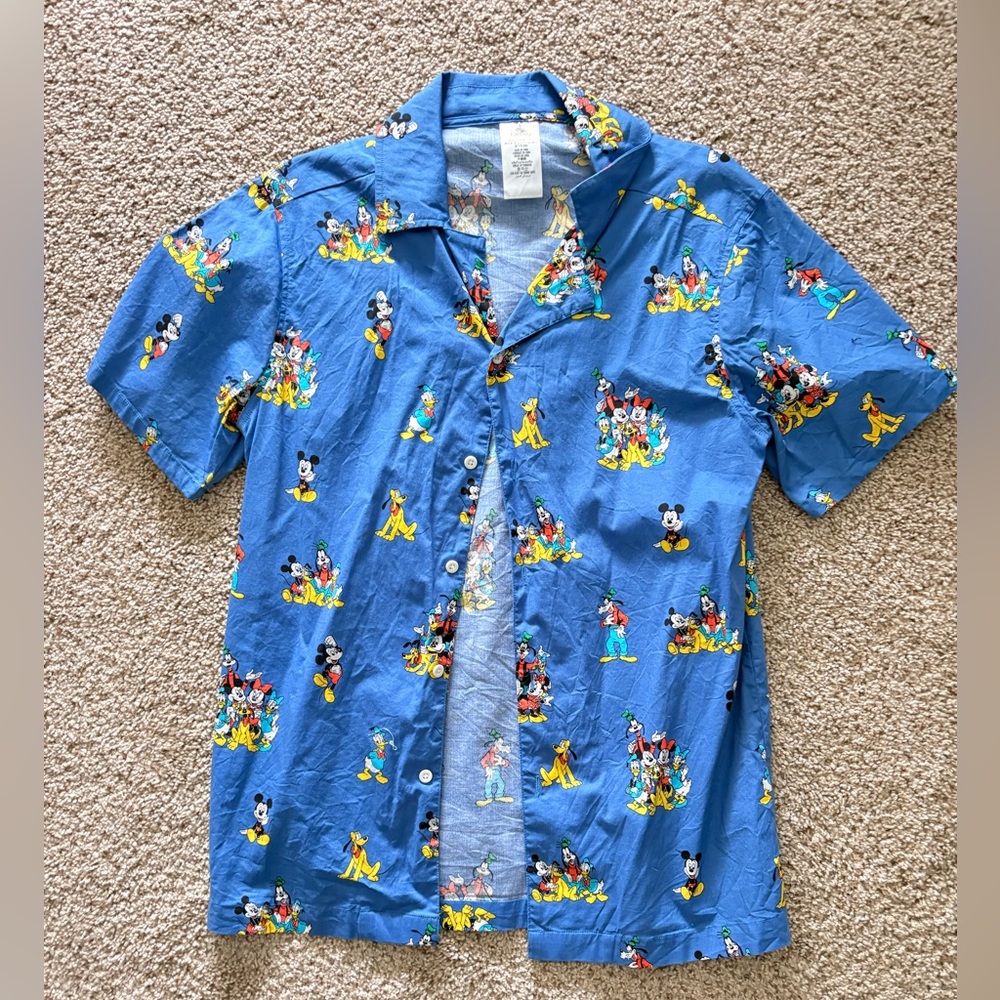 Disney Blue Shirt with Character Design